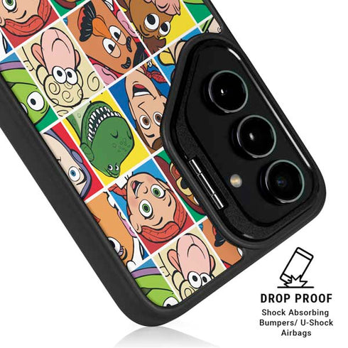 Disney Toy Story Characters Collage faces Galaxy S25 Kickstand Case